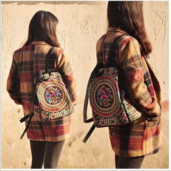 Women’s Embroidered Backpack main image 7
